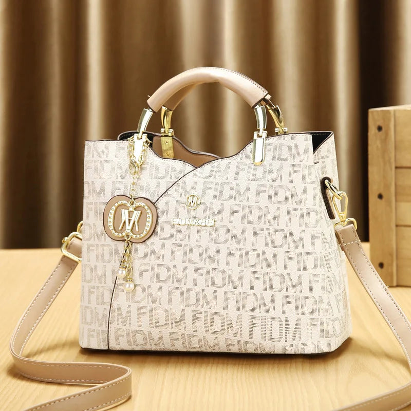 soft leather look shoulder bag