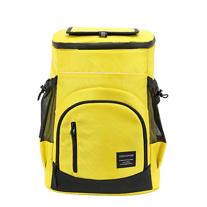 waterproof picnic cooler backpack yellow