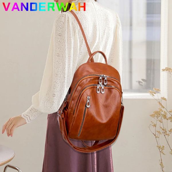 women with backpacks