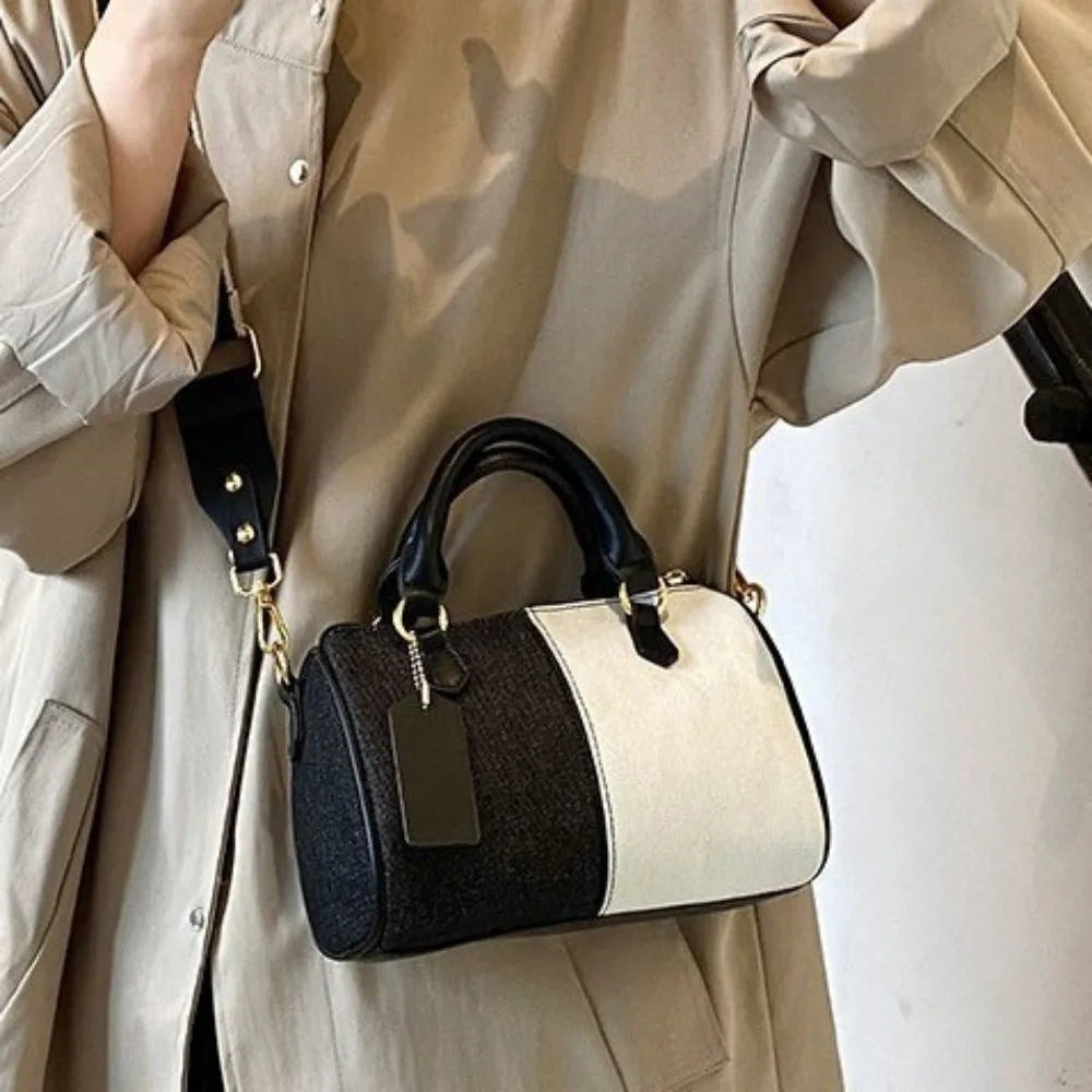 casual black Boston handbag