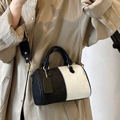 casual black Boston handbag