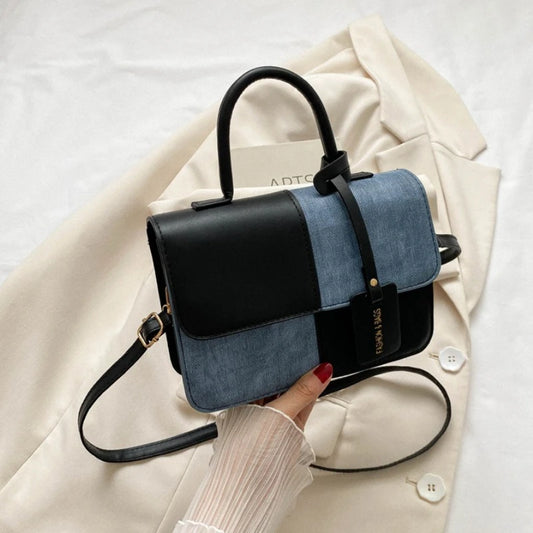 black leather handbag women