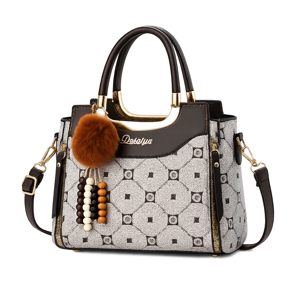 Elegant Vintage Shoulder Bag White
