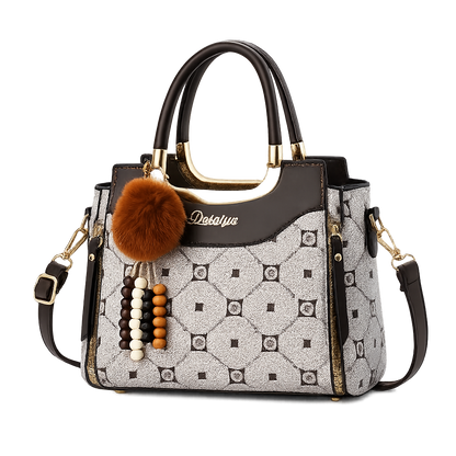 Elegant Vintage Shoulder Bag White