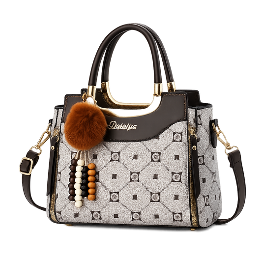 Elegant Vintage Shoulder Bag White