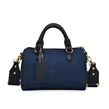 women’s blue denim shoulder bag
