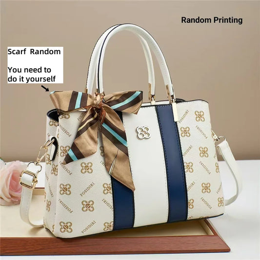 women’s modern printed shoulder handbag