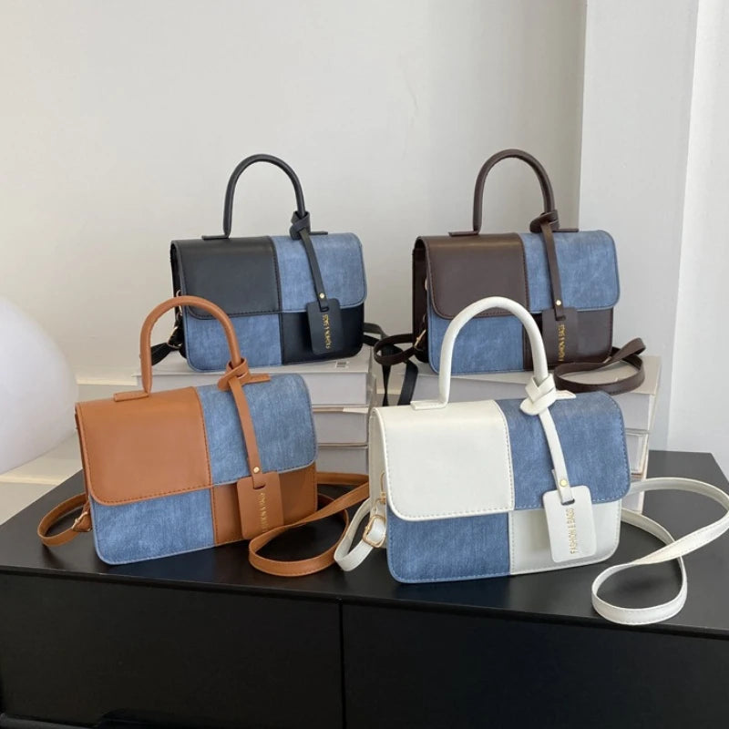 brown leather handbag women