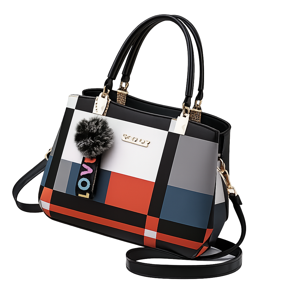 Checkered Mini Tote Bag Women’s Crossbody Shoulder Handb