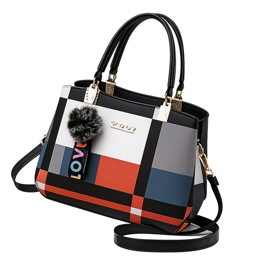 Checkered Mini Tote Bag Women’s Crossbody Shoulder Handb