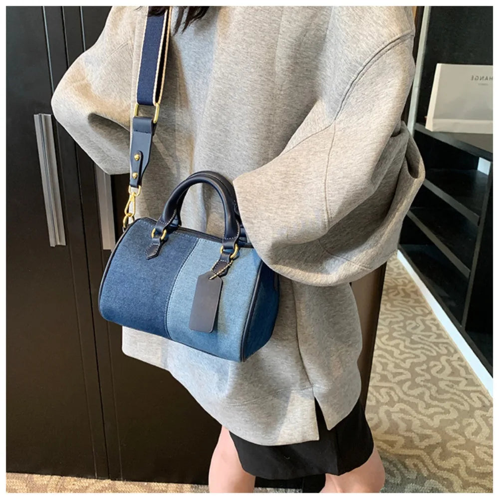fashion denim Boston purse