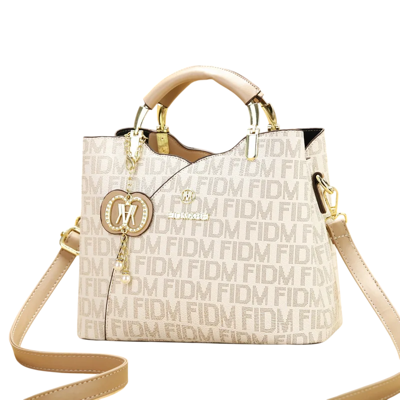leather look shoulder bag