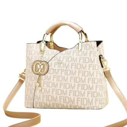leather look shoulder bag