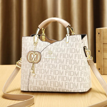 soft leather look shoulder bag
