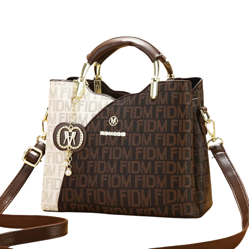 soft leather look shoulder bag
