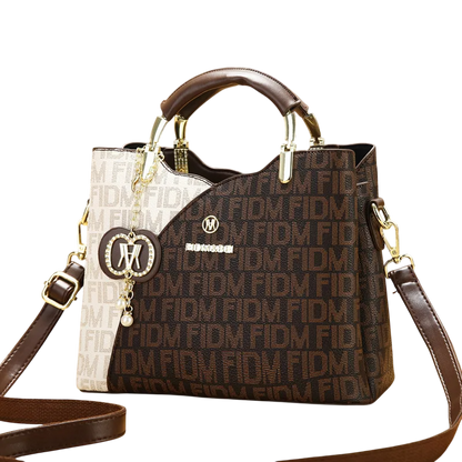 soft leather look shoulder bag