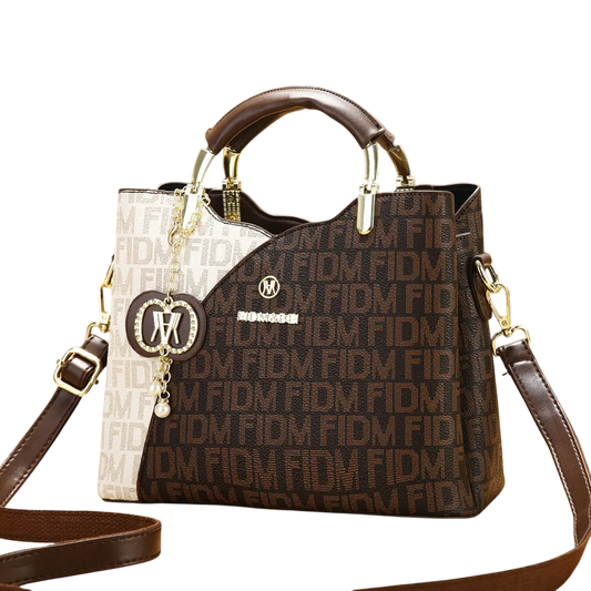 soft leather look shoulder bag